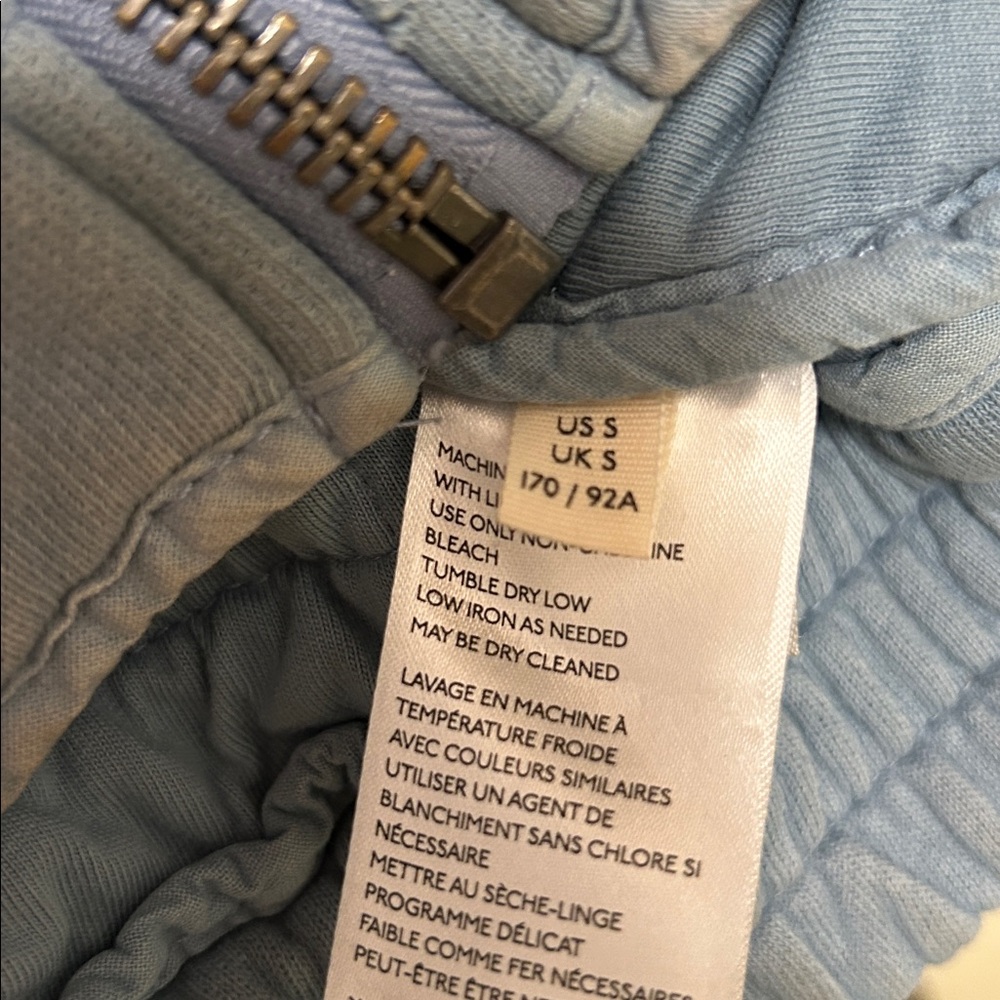 AWESOME sz S FREE PEOPLE CHAMBRAY BLUE QUILTED Jacket runs big BOHO - Picture 7 of 10